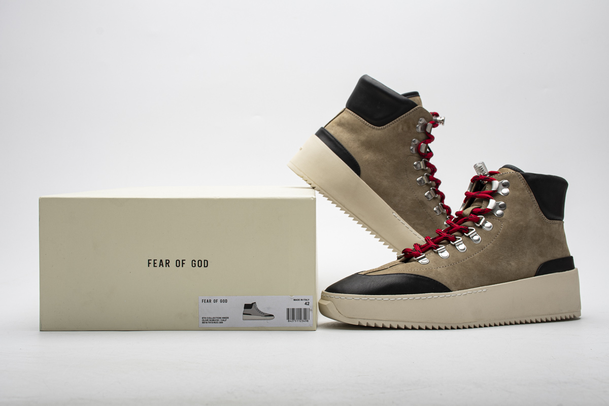 Bstsneaker- Fear Of God Hiker Olive Calf 6S19-7015-NUC-304 
