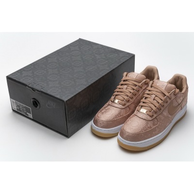 Bstsneaker- Nike Air Force 1 Low Clot Rose Gold Silk (Regular Box) CJ5290-600   02