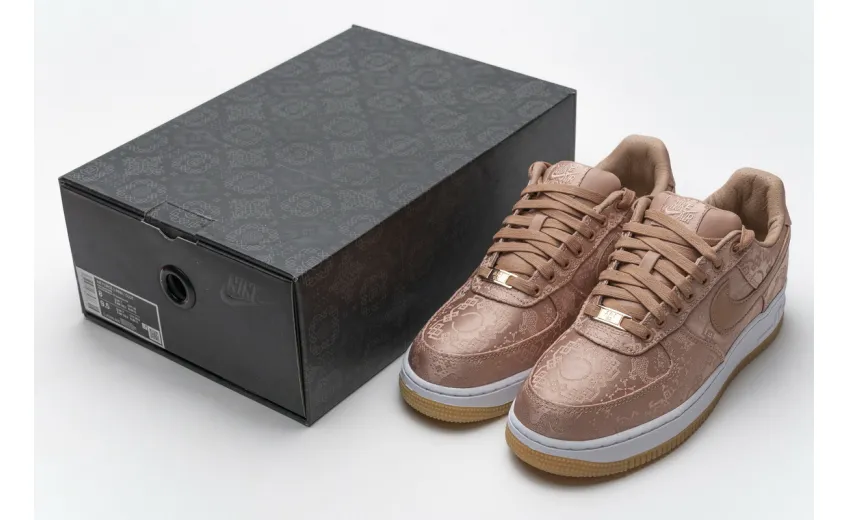 Bstsneaker- Nike Air Force 1 Low Clot Rose Gold Silk (Regular Box) CJ5290-600  