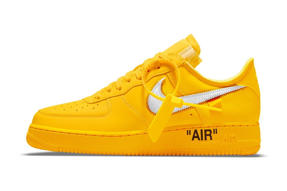 Bstsneaker- Off-White x Nike Air Force 1 Low University Gold DD1876-700