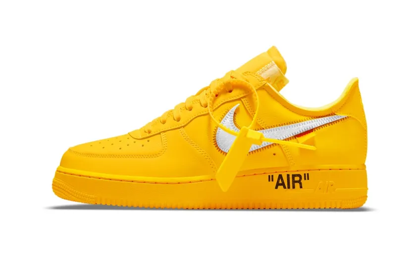 Bstsneaker- Off-White x Nike Air Force 1 Low University Gold DD1876-700