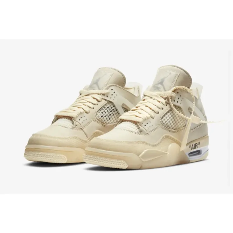 Bstsneaker- Nike Air Jordan 4 Retro Off-White Sail (W) CV9388-100 