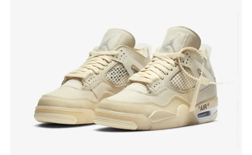 Bstsneaker- Nike Air Jordan 4 Retro Off-White Sail (W) CV9388-100 