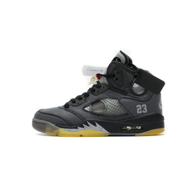  Nike Air Jordan 5 Retro Off-White Black Muslin CT8480-001  01
