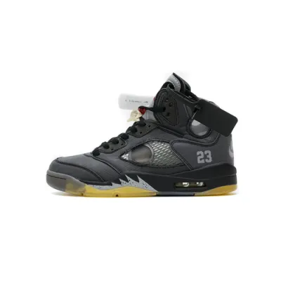  Nike Air Jordan 5 Retro Off-White Black Muslin CT8480-001  01