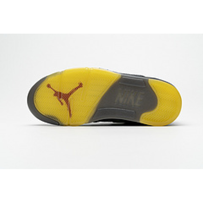  Nike Air Jordan 5 Retro Off-White Black Muslin CT8480-001 