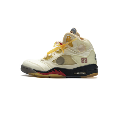  Nike Air Jordan 5 Retro OFF-WHITE Sail DH8565-100  01