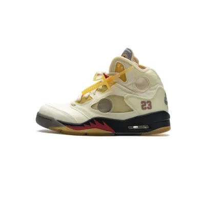  Nike Air Jordan 5 Retro OFF-WHITE Sail DH8565-100  01
