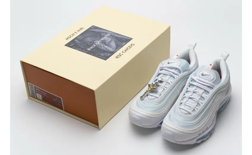 Bstsneaker- Nike Air Max 97 MSCHF x INRI Jesus Shoes 921826-101 
