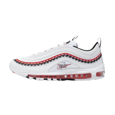  Nike Air Max 97 Sketch Logo White Black Red CK9397-100  01