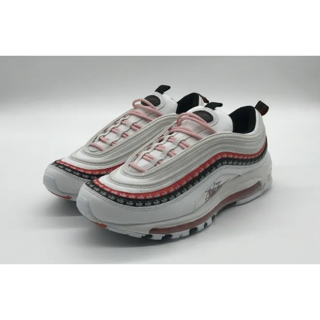 Bstsneaker- Nike Air Max 97 Sketch Logo White Black Red CK9397-100 