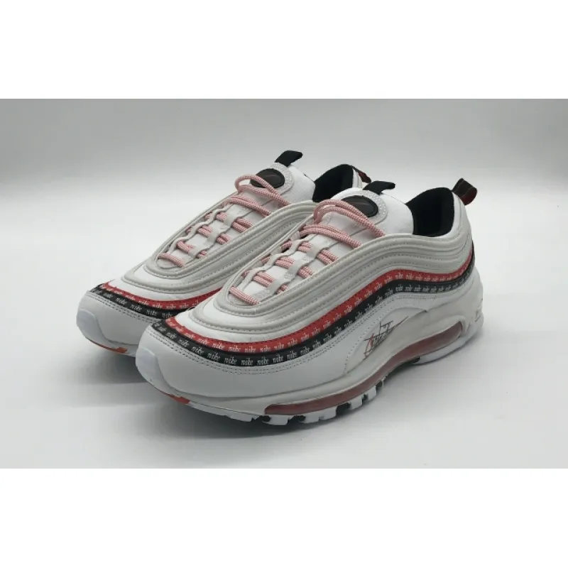 Bstsneaker- Nike Air Max 97 Sketch Logo White Black Red CK9397-100 