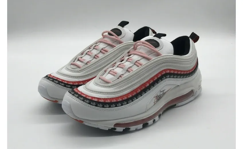 Bstsneaker- Nike Air Max 97 Sketch Logo White Black Red CK9397-100 