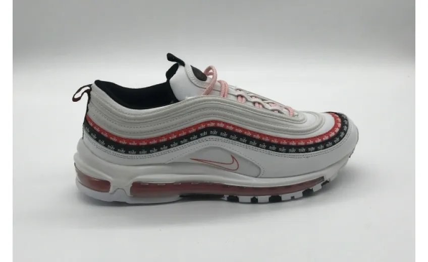 Bstsneaker- Nike Air Max 97 Sketch Logo White Black Red CK9397-100 