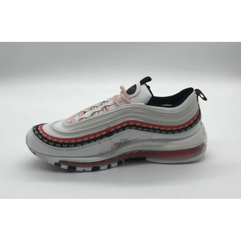 Bstsneaker- Nike Air Max 97 Sketch Logo White Black Red CK9397-100 