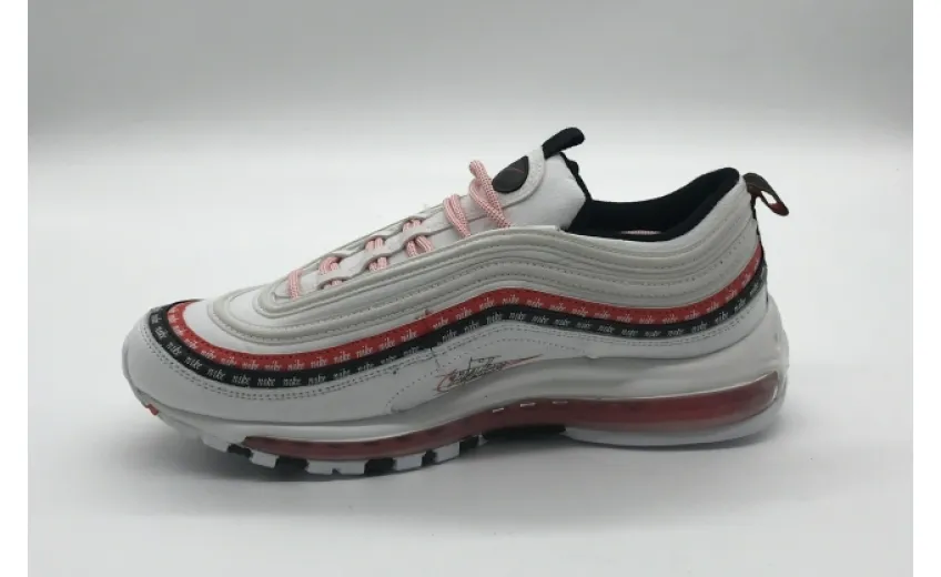 Bstsneaker- Nike Air Max 97 Sketch Logo White Black Red CK9397-100 