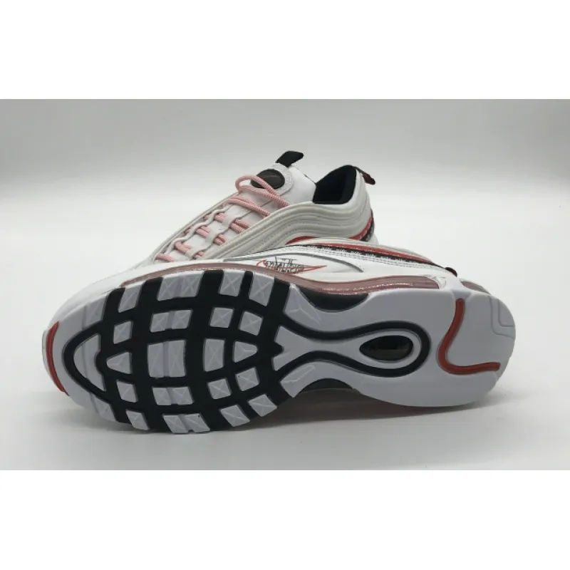 Bstsneaker- Nike Air Max 97 Sketch Logo White Black Red CK9397-100 