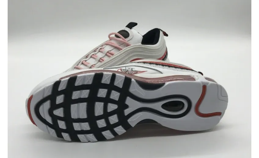 Bstsneaker- Nike Air Max 97 Sketch Logo White Black Red CK9397-100 