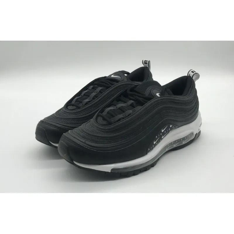 Bstsneaker- Nike Air Max 97 Swoosh Air Logos Black White AR7621-001 