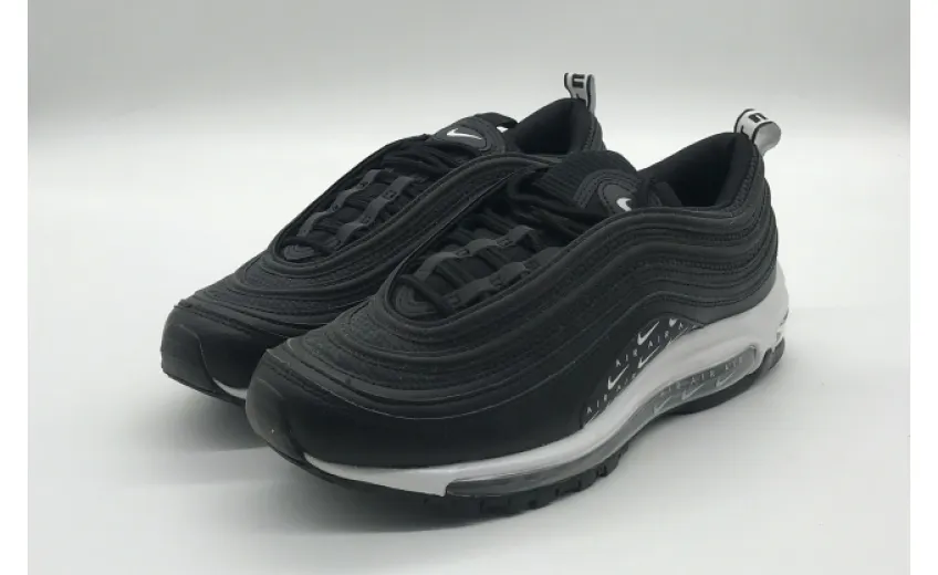 Bstsneaker- Nike Air Max 97 Swoosh Air Logos Black White AR7621-001 