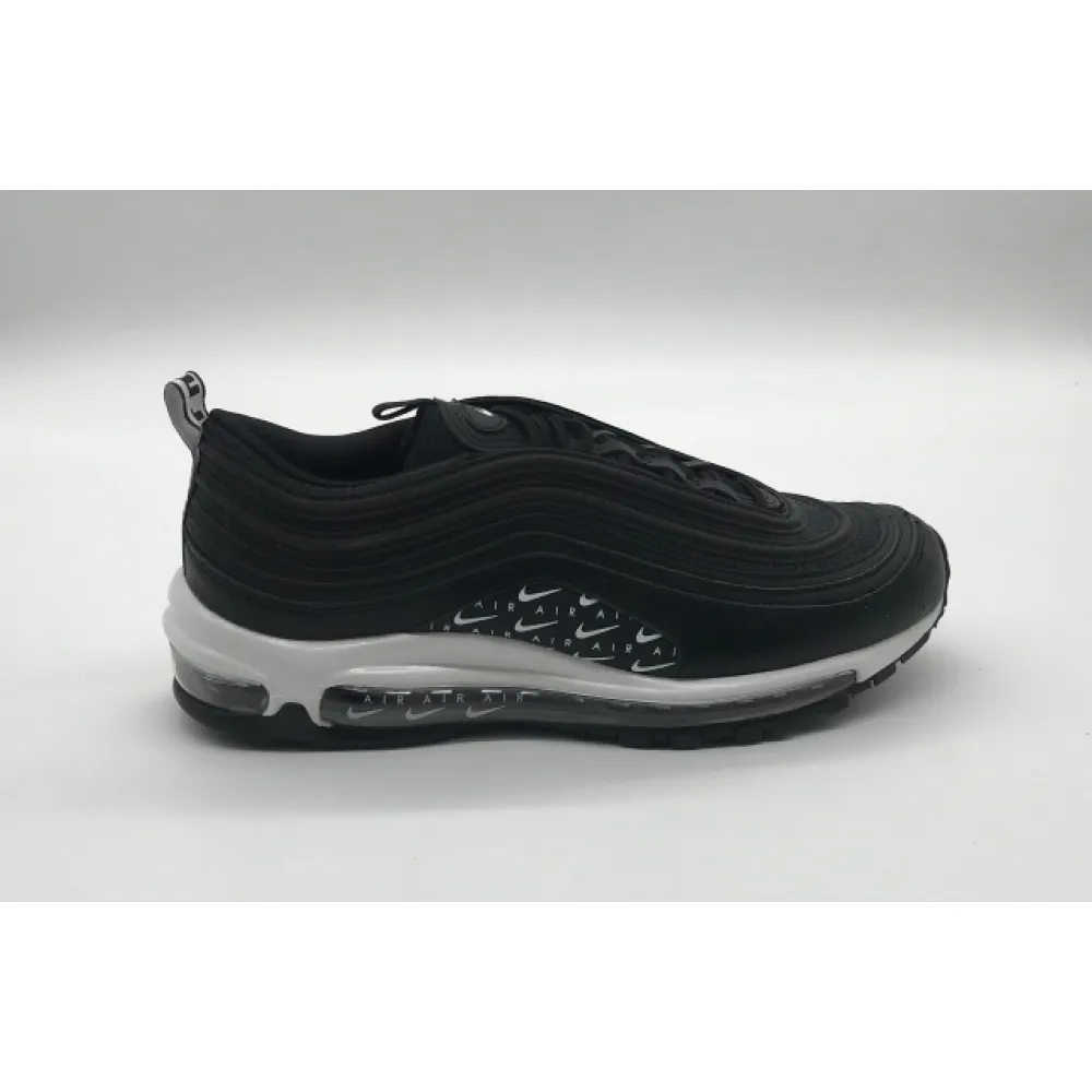 Bstsneaker- Nike Air Max 97 Swoosh Air Logos Black White AR7621-001 
