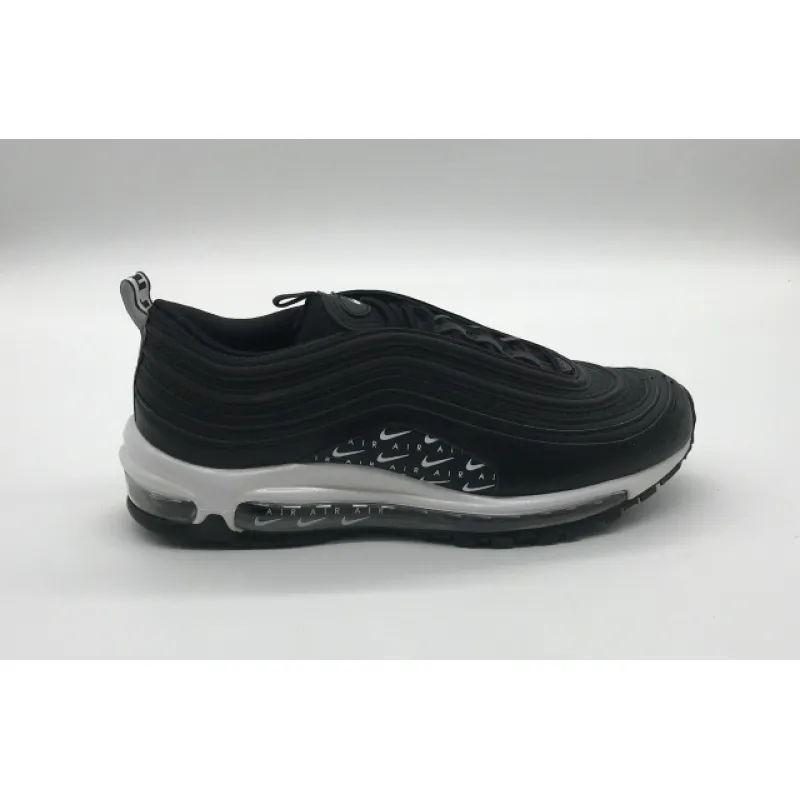 Bstsneaker- Nike Air Max 97 Swoosh Air Logos Black White AR7621-001 