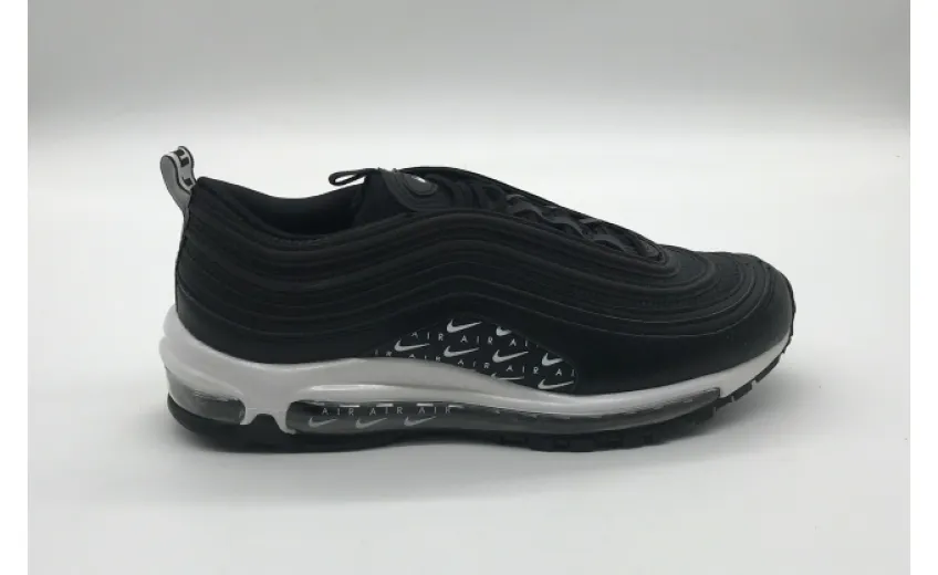 Bstsneaker- Nike Air Max 97 Swoosh Air Logos Black White AR7621-001 