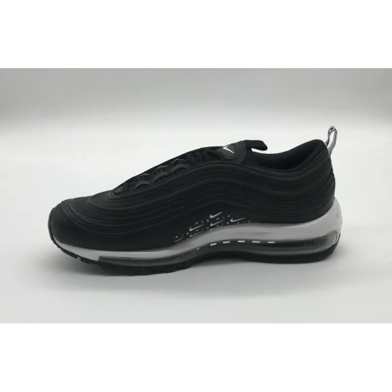 Bstsneaker- Nike Air Max 97 Swoosh Air Logos Black White AR7621-001 