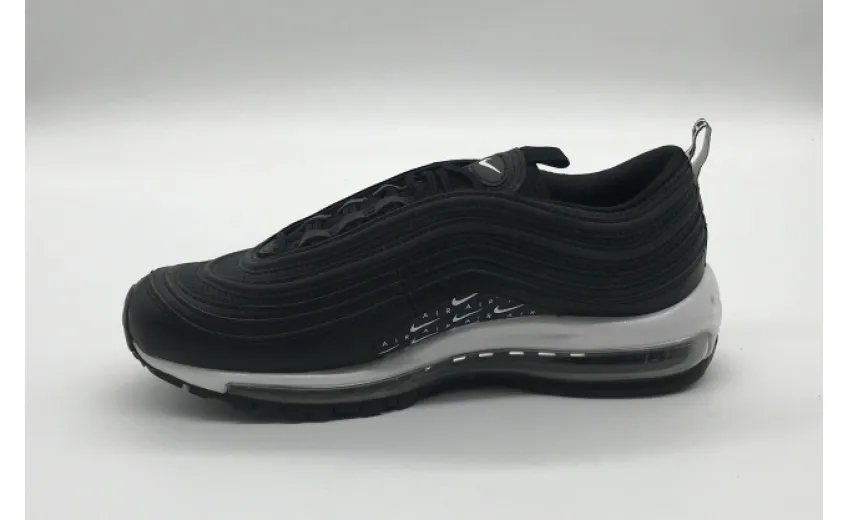 Bstsneaker- Nike Air Max 97 Swoosh Air Logos Black White AR7621-001 