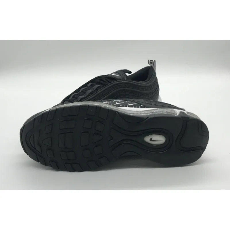 Bstsneaker- Nike Air Max 97 Swoosh Air Logos Black White AR7621-001 