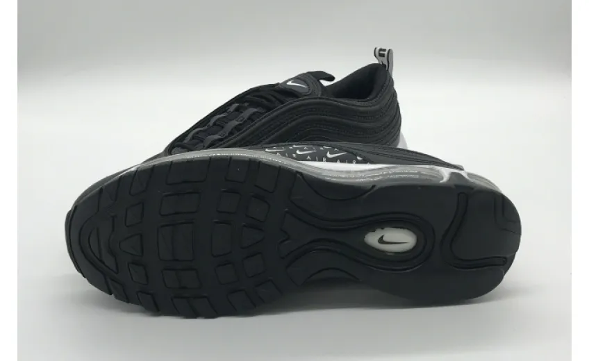 Bstsneaker- Nike Air Max 97 Swoosh Air Logos Black White AR7621-001 