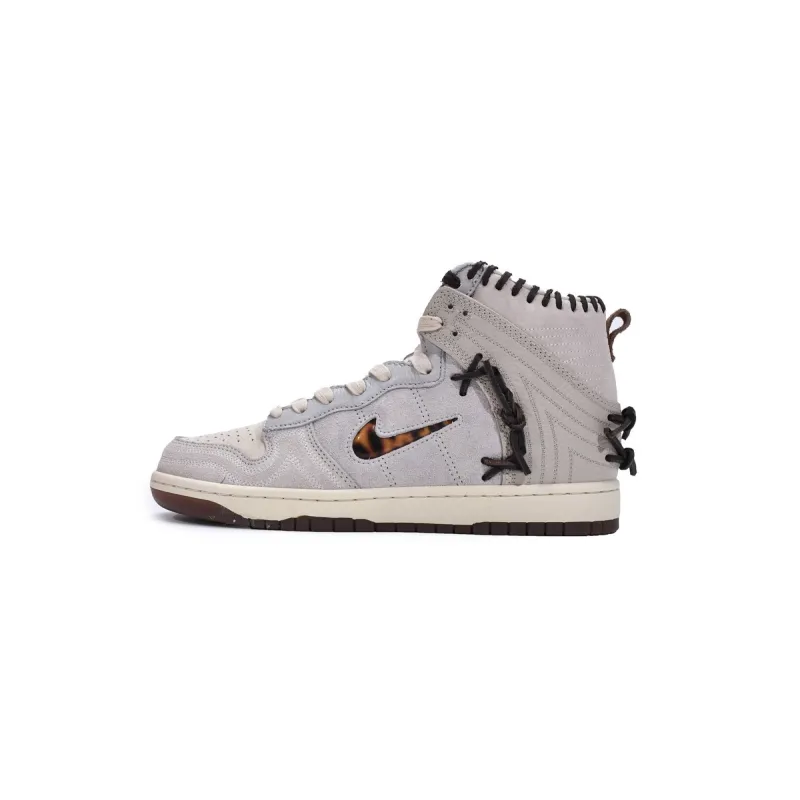 Bstsneaker- Nike Dunk High Bodega Sail Multi (Friends and Family) CZ8125-100 