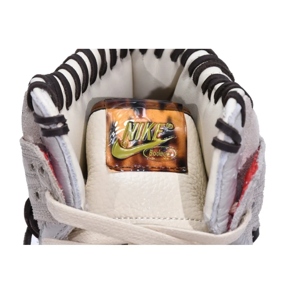 Bstsneaker- Nike Dunk High Bodega Sail Multi (Friends and Family) CZ8125-100 