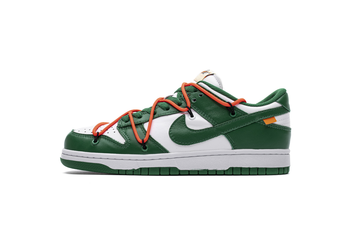 Best Fake Nike Dunk Low Off-White Pine Green CT0856-100 for Sale bstsneaker.com