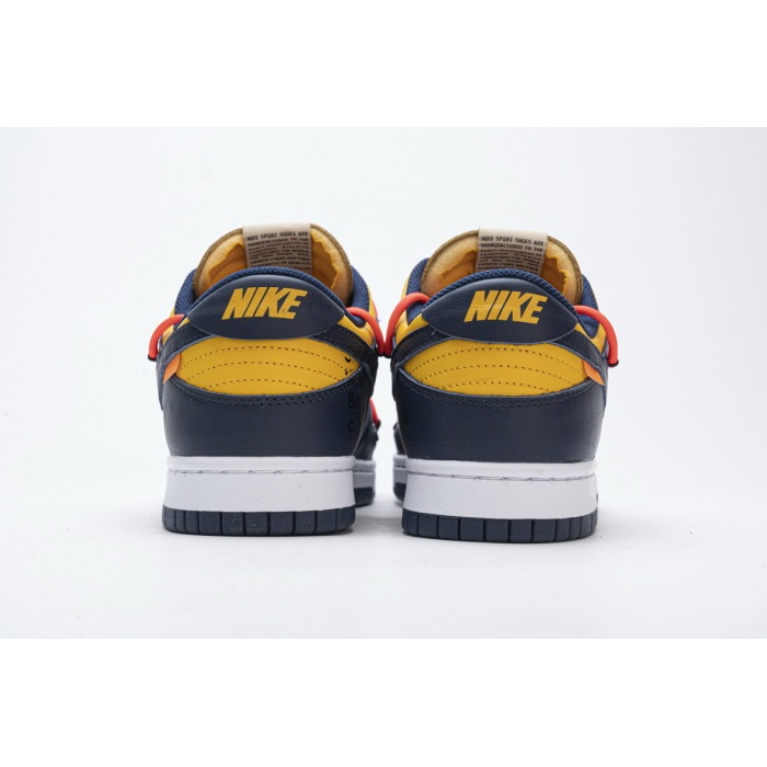  Nike Dunk Low Off-White University Gold Midnight Navy CT0856-700 