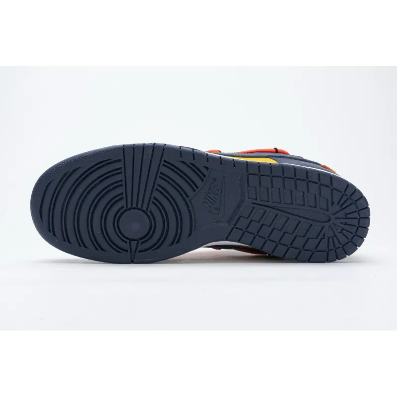  Nike Dunk Low Off-White University Gold Midnight Navy CT0856-700 