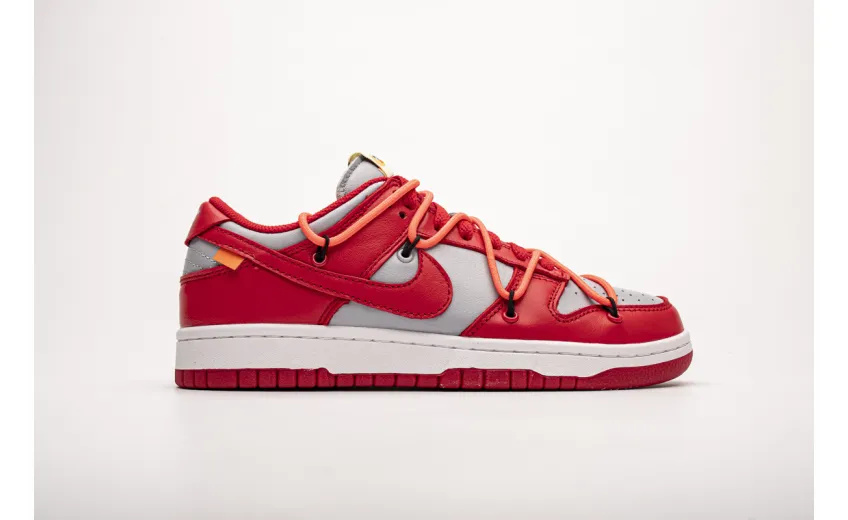 Bstsneaker- Nike Dunk Low Off-White University Red CT0856-600 