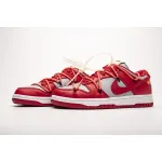 Bstsneaker- Nike Dunk Low Off-White University Red CT0856-600 