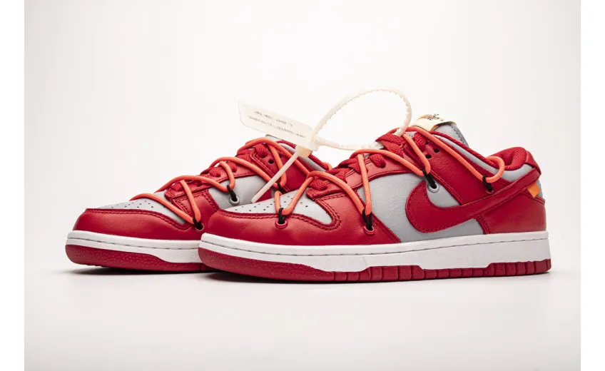 Bstsneaker- Nike Dunk Low Off-White University Red CT0856-600 