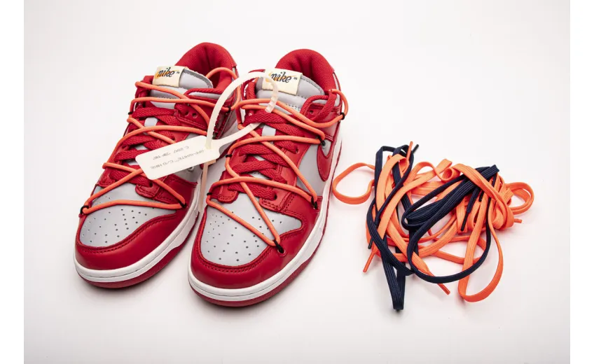 Bstsneaker- Nike Dunk Low Off-White University Red CT0856-600 
