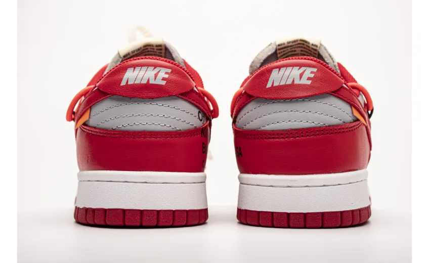 Bstsneaker- Nike Dunk Low Off-White University Red CT0856-600 