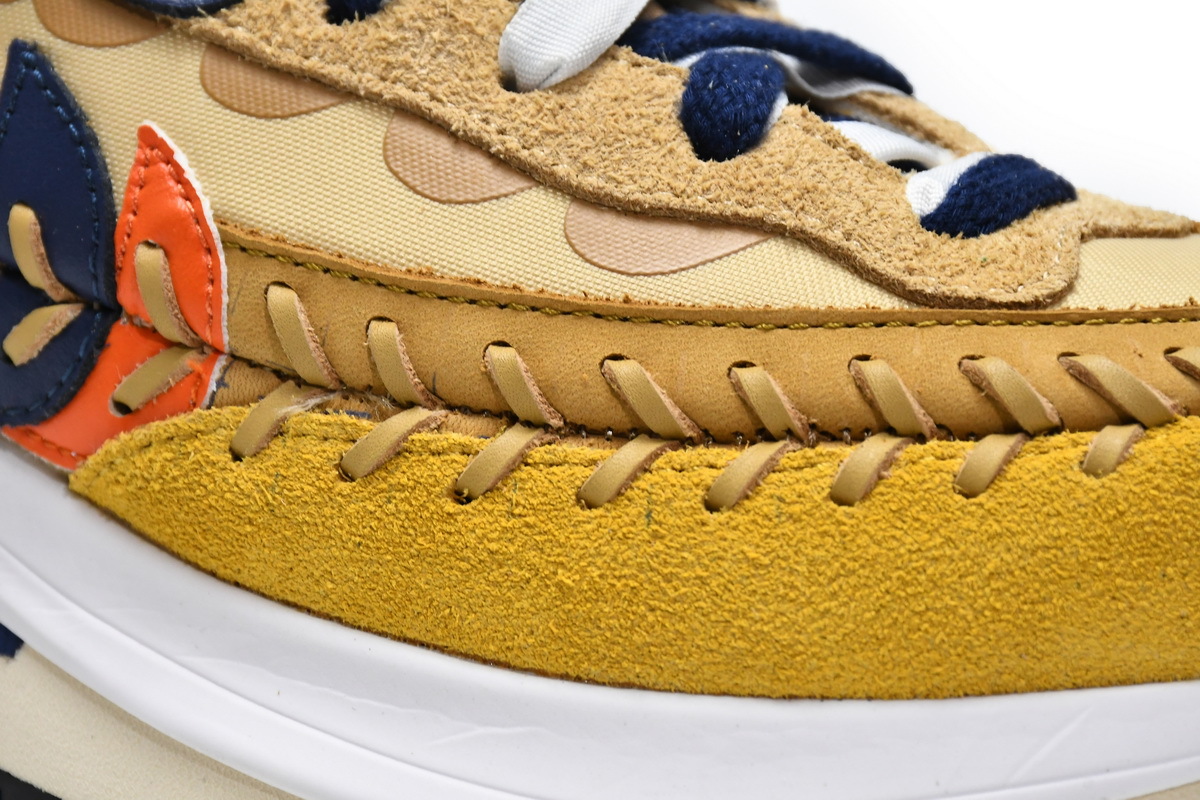 Bstsneaker-Nike Vaporwaffle sacai Jean Paul Gaultier Sesame Blue DH9186-200 