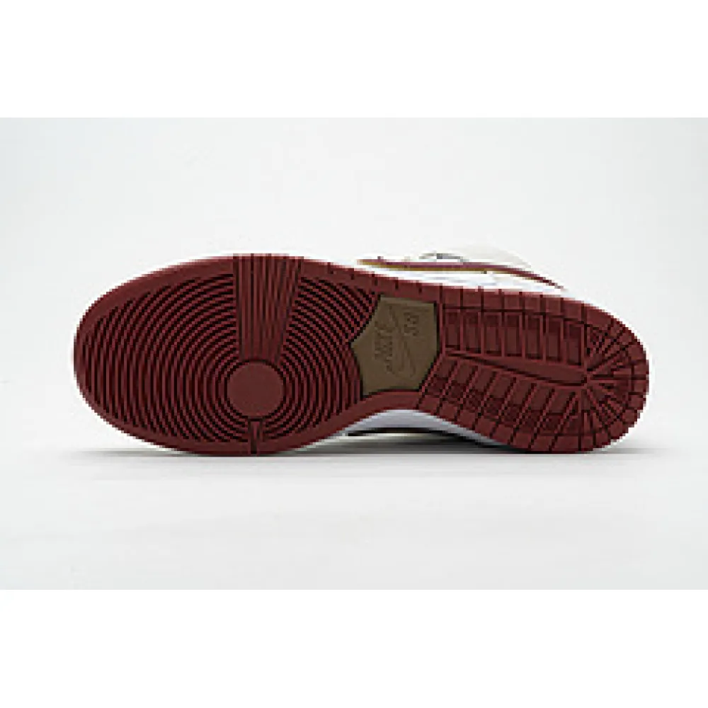  Nike SB Dunk High &quot;Team Crimson&quot; CV9499-100  