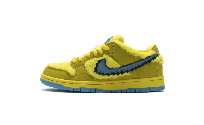 Bstsneaker- Nike SB Dunk Low Grateful Dead Bears Opti Yellow CJ5378-700 