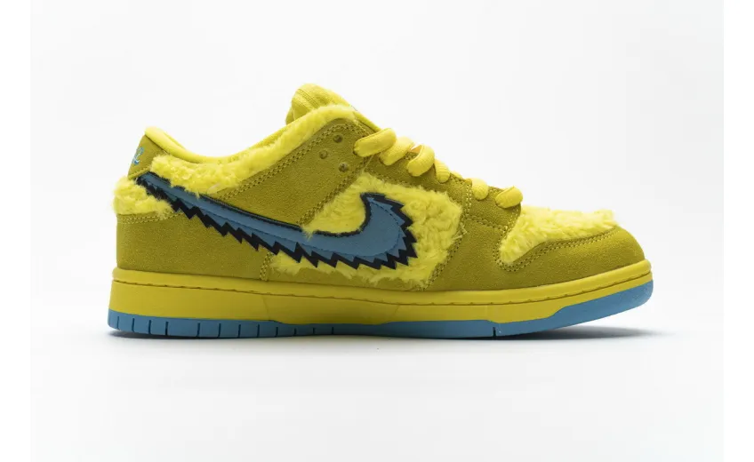 Bstsneaker- Nike SB Dunk Low Grateful Dead Bears Opti Yellow CJ5378-700 