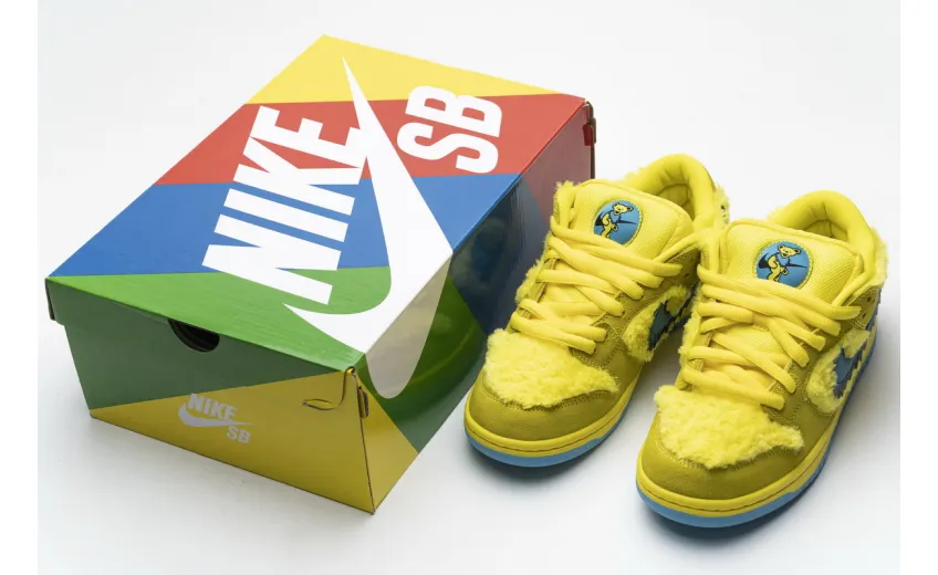 Bstsneaker- Nike SB Dunk Low Grateful Dead Bears Opti Yellow CJ5378-700 