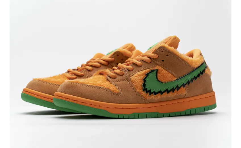 Bstsneaker- Nike SB Dunk Low Grateful Dead Bears Orange CJ5378-800 