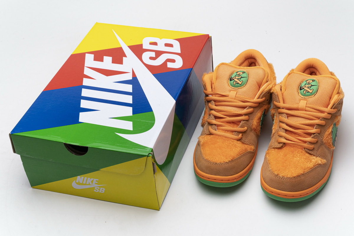Bstsneaker- Nike SB Dunk Low Grateful Dead Bears Orange CJ5378-800 
