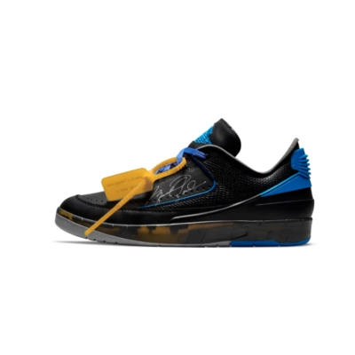 Bstsneaker- Off-White x Air Jordan 2 Low Black Blue DJ4375-004 01