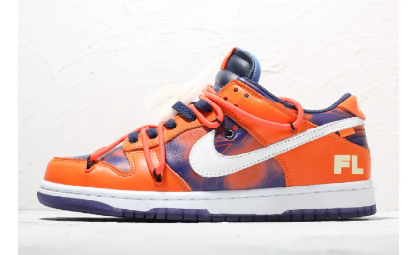 Bstsneaker- Off-White x Futura x Nike SB Dunk Low Fluro Orange DD0856-801 